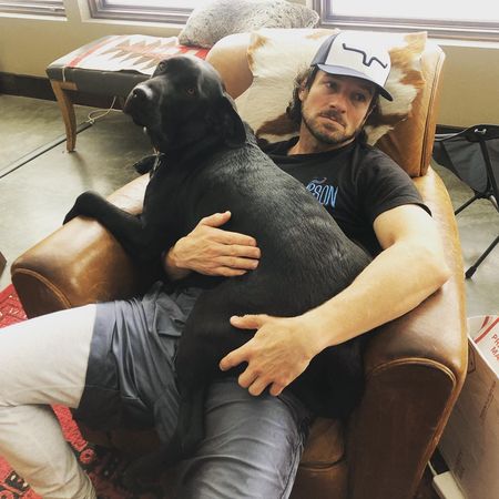 Picture of Ian Bohen and his lovely dog 